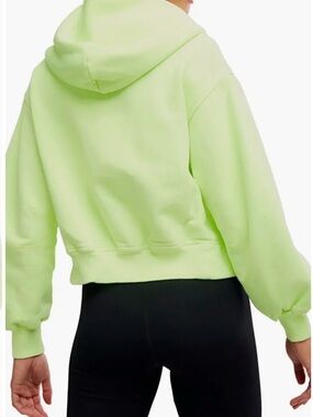 FP Movement by Free People Neon Lime Cropped Hoodie